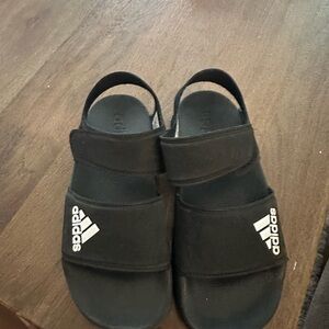 Adidas Kids Black Strap Sandals